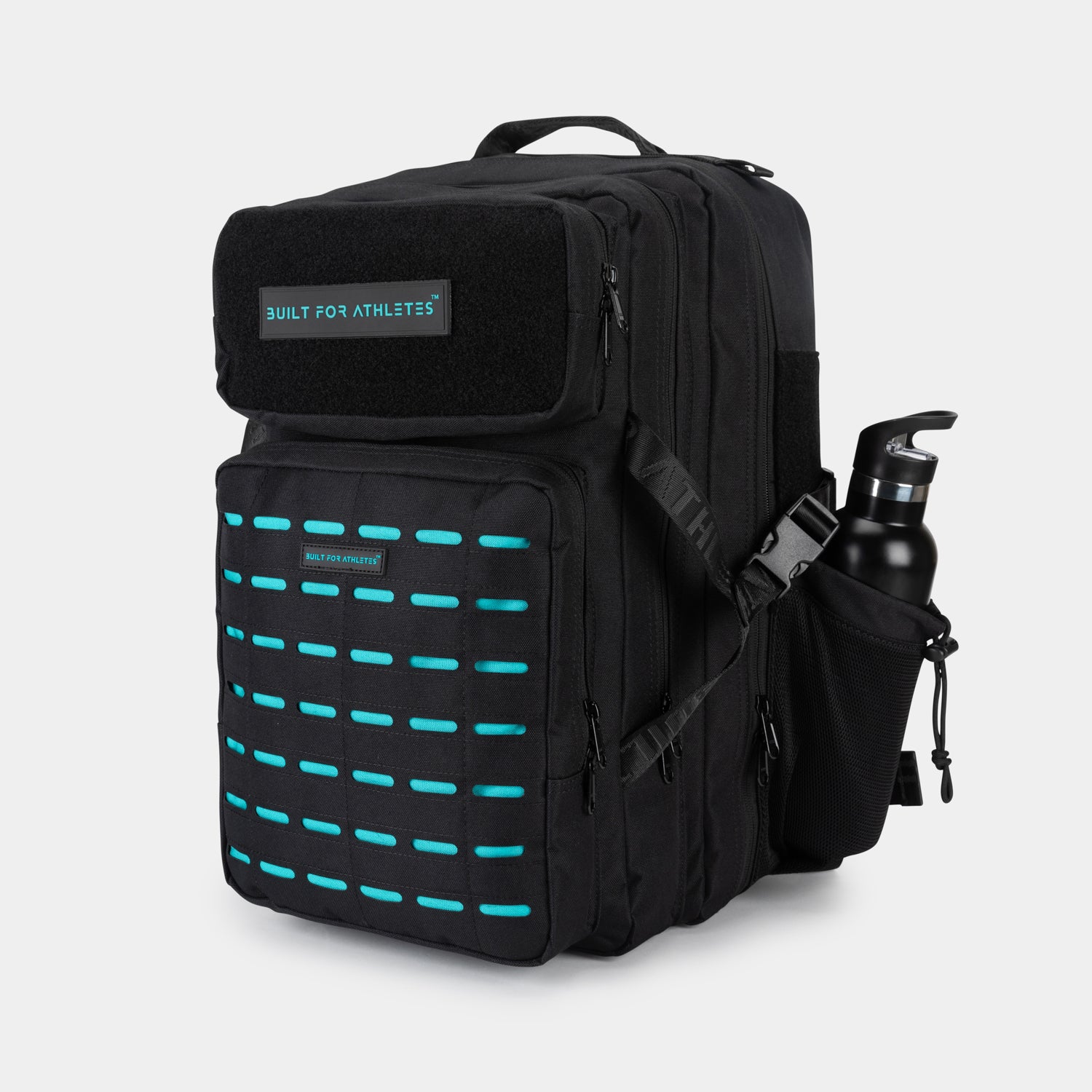 Black & Aqua Gym Backpack Plus - Image 10
