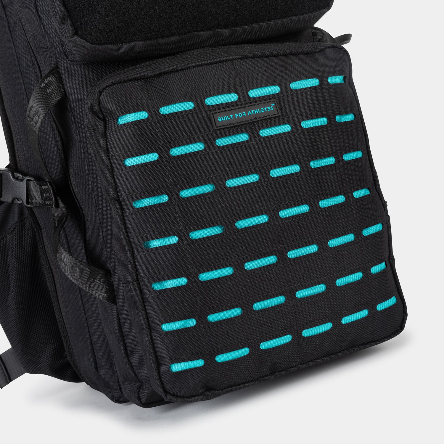 Black & Aqua Gym Backpack Plus - Image 11