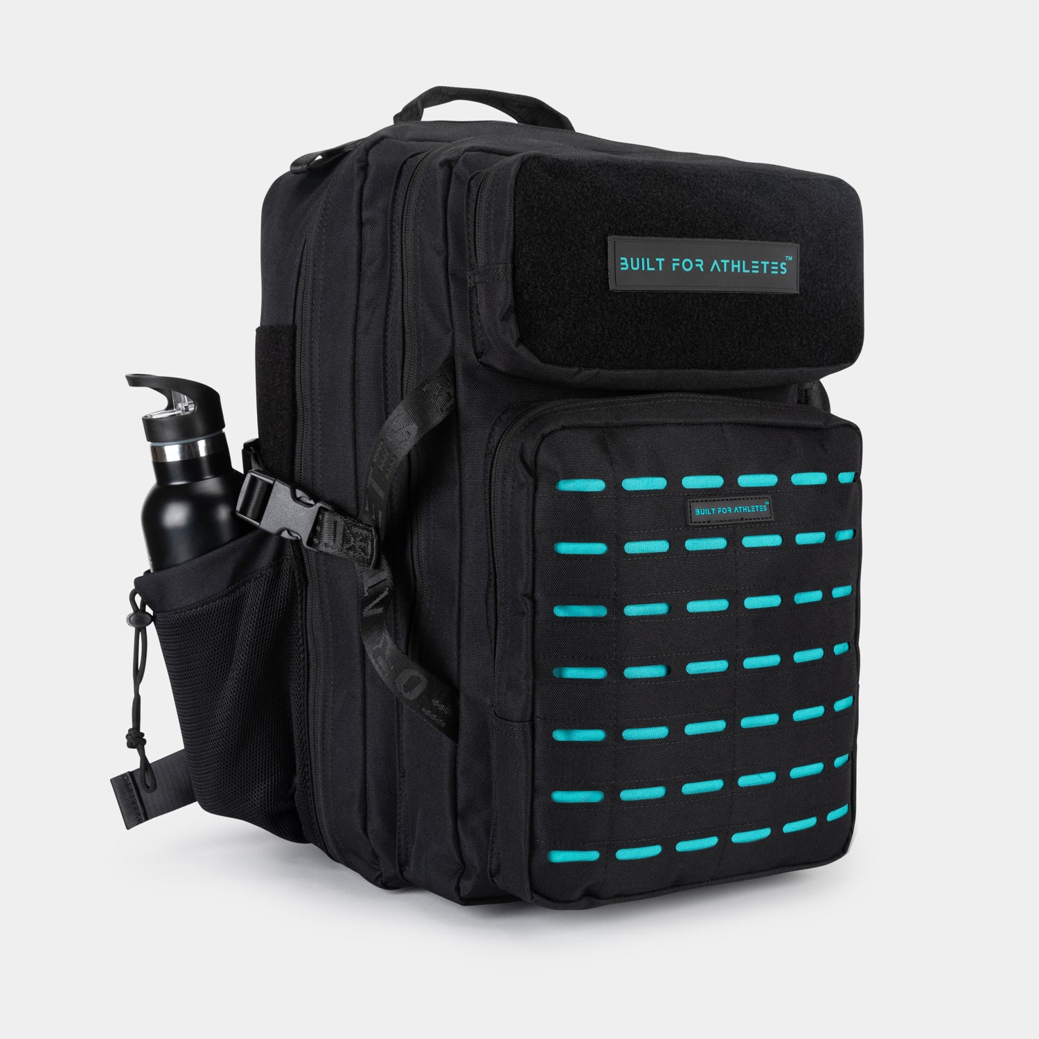 Black & Aqua Gym Backpack Plus - Image 7