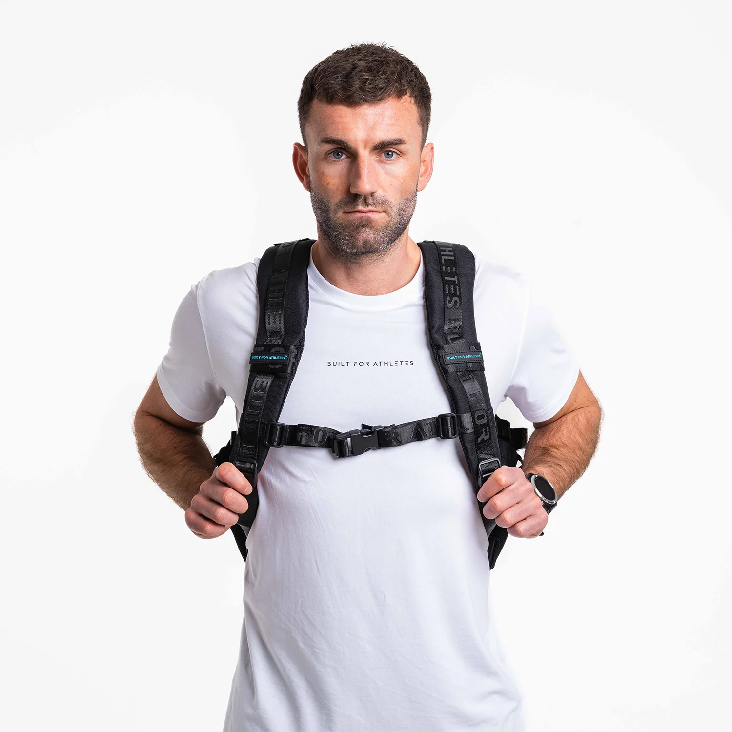 Black & Aqua Gym Backpack Plus - Image 8