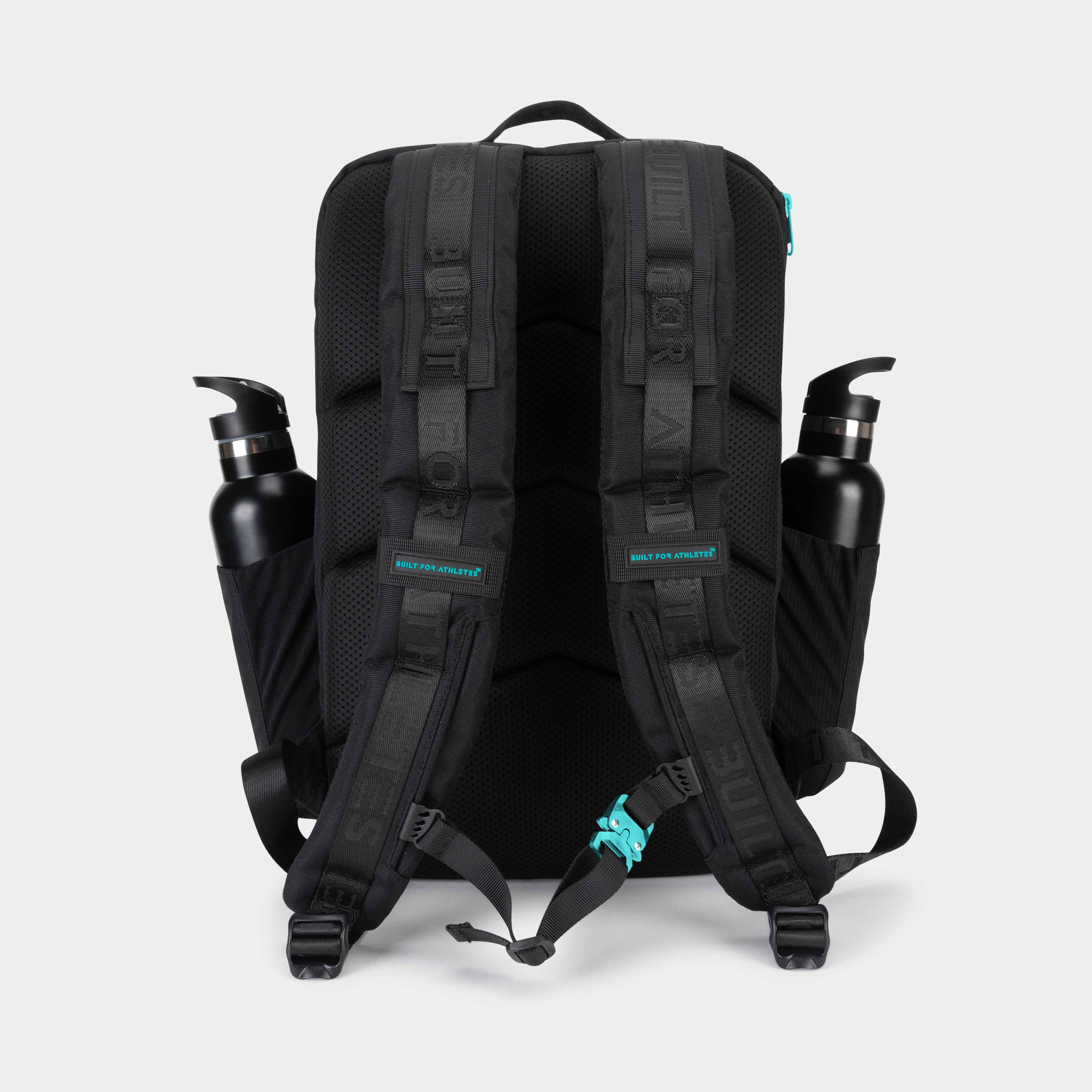 Black & Aqua Hybrid Backpack - Image 2
