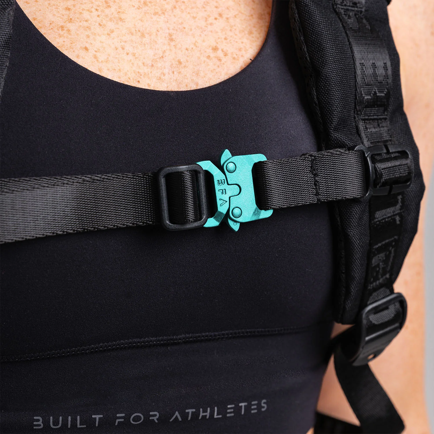 Black & Aqua Training Backpack - Image 11