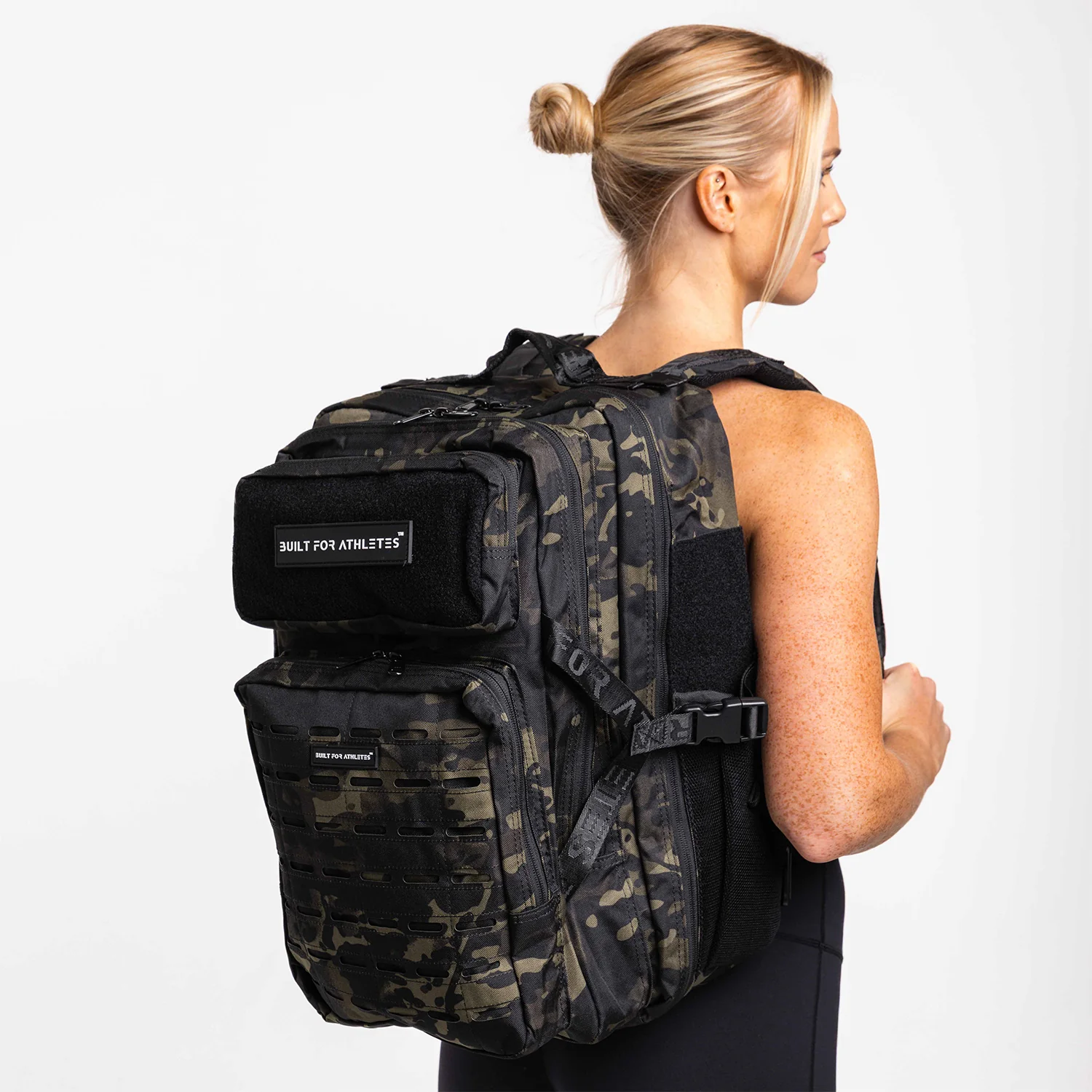 Black Camo Gym Backpack Plus - Image 3