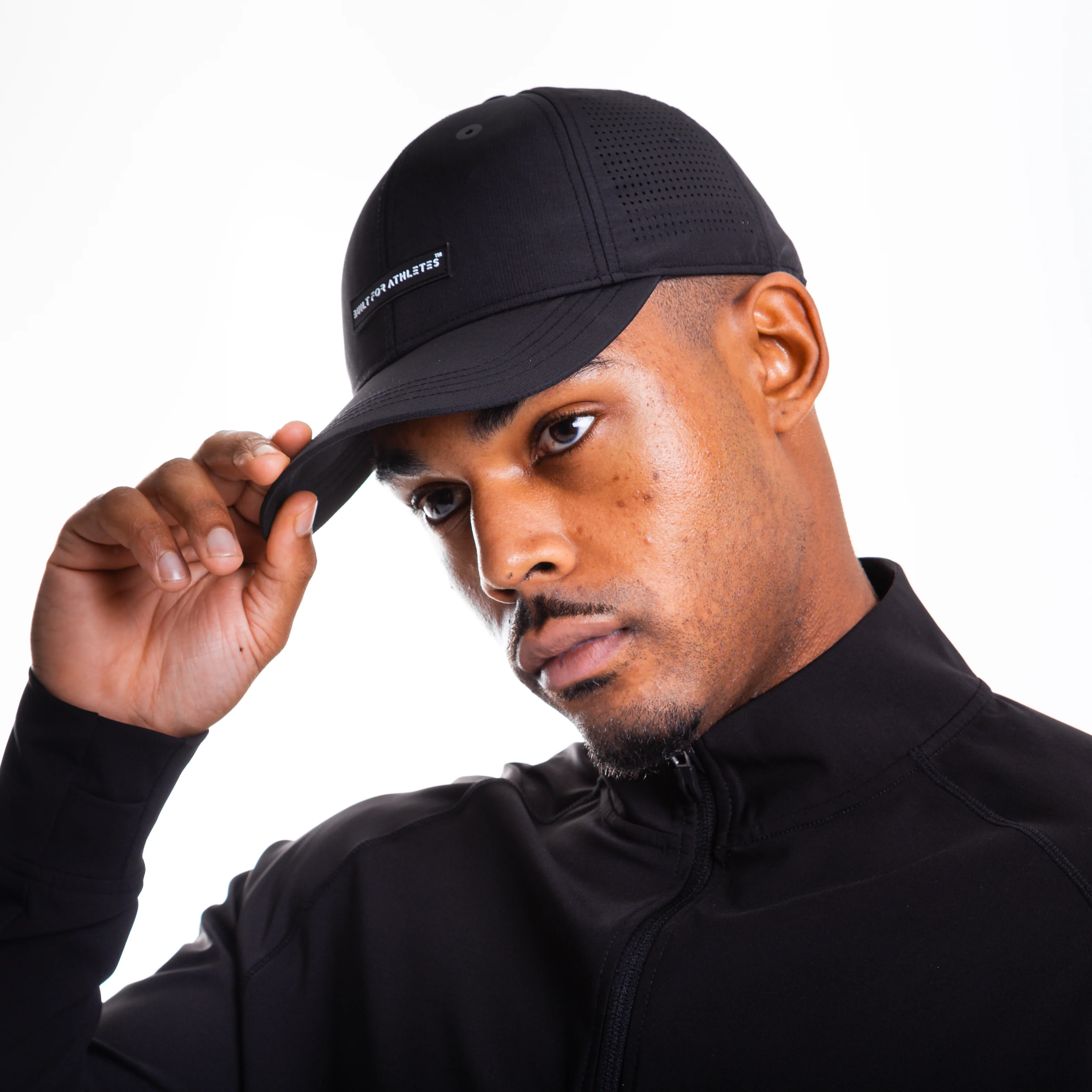 Unisex Black Training Cap - Image 2