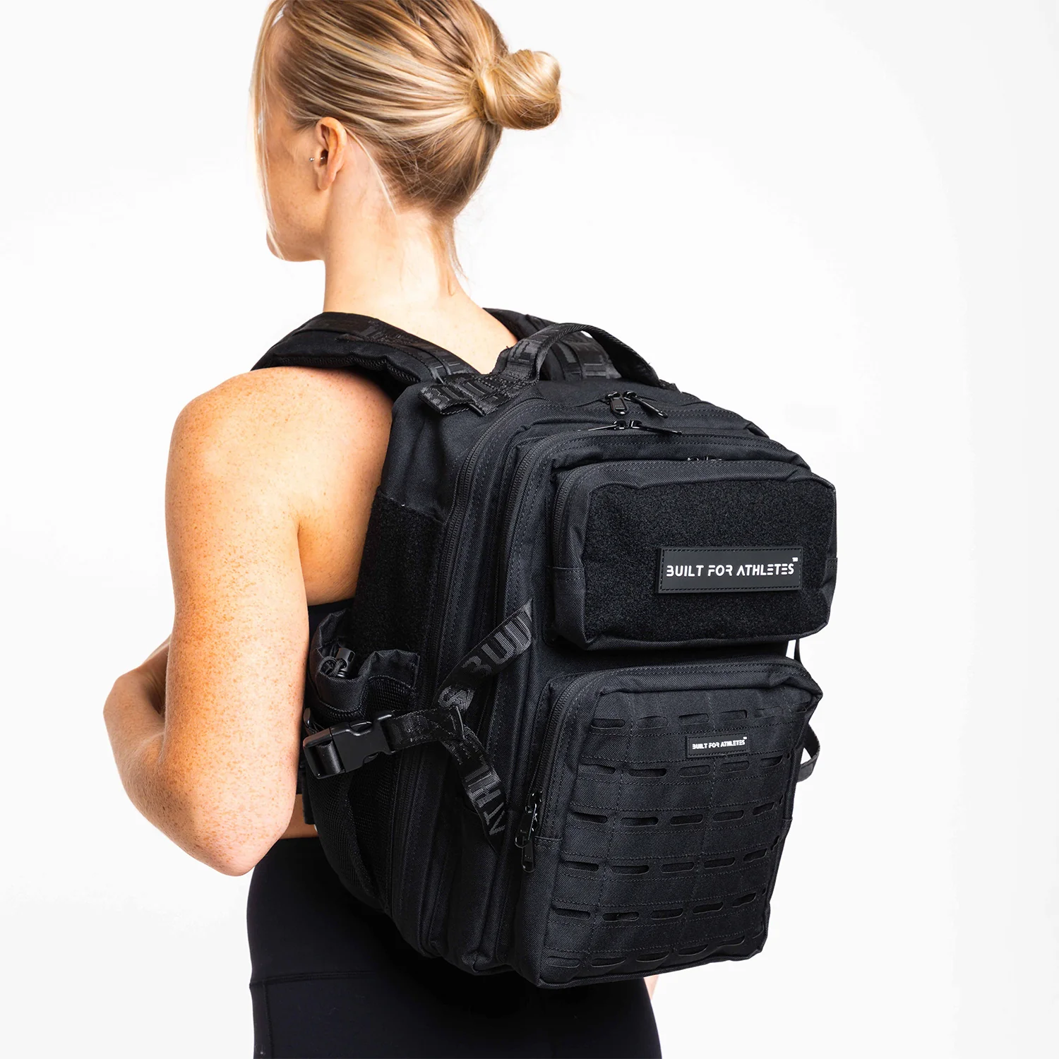Black Gym Backpack Compact - Image 6