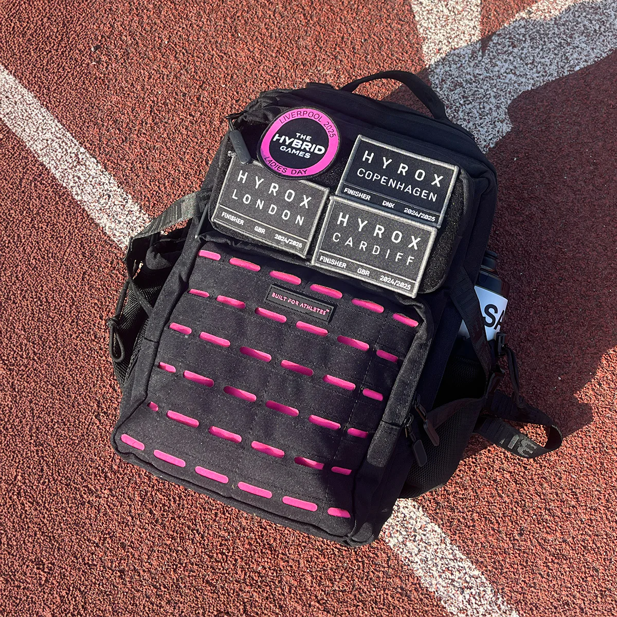 Black & Pink Gym Backpack Compact - Image 14