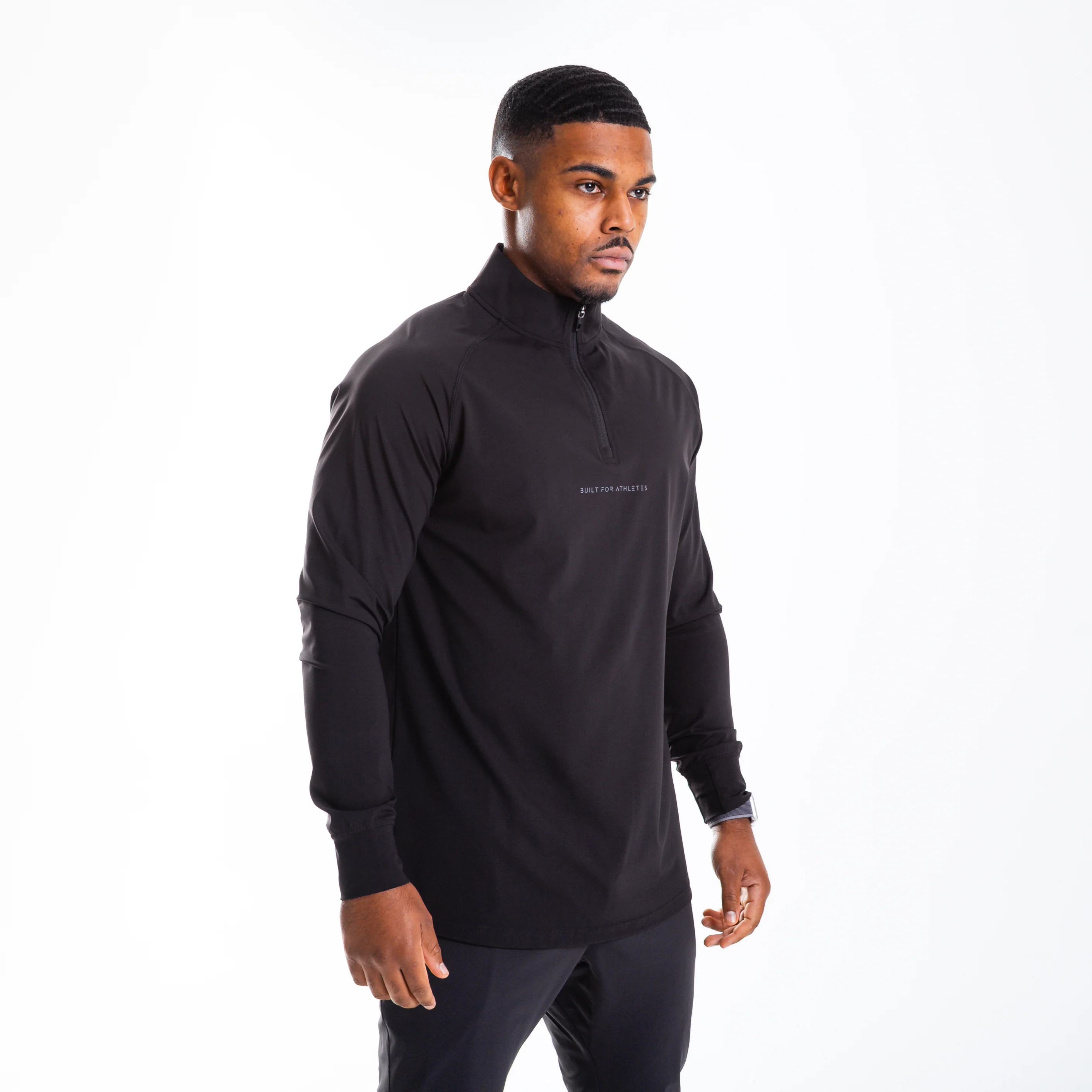 Men's Black 1/4 Zip Pullover - Image 5