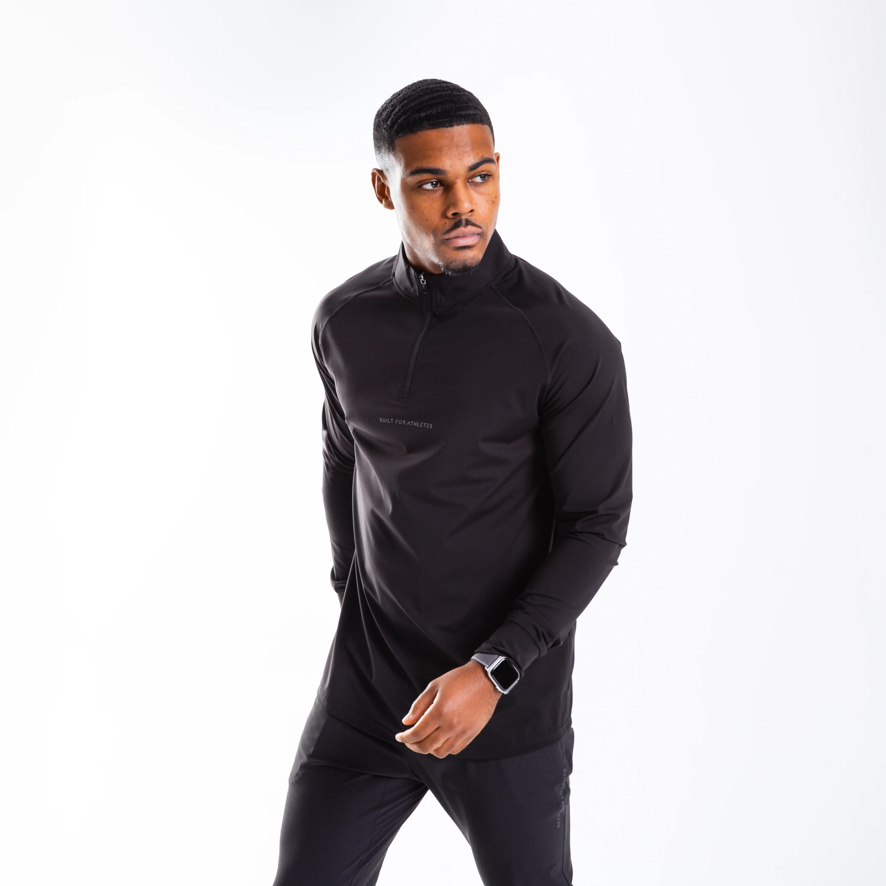 Men's Black 1/4 Zip Pullover - Image 7