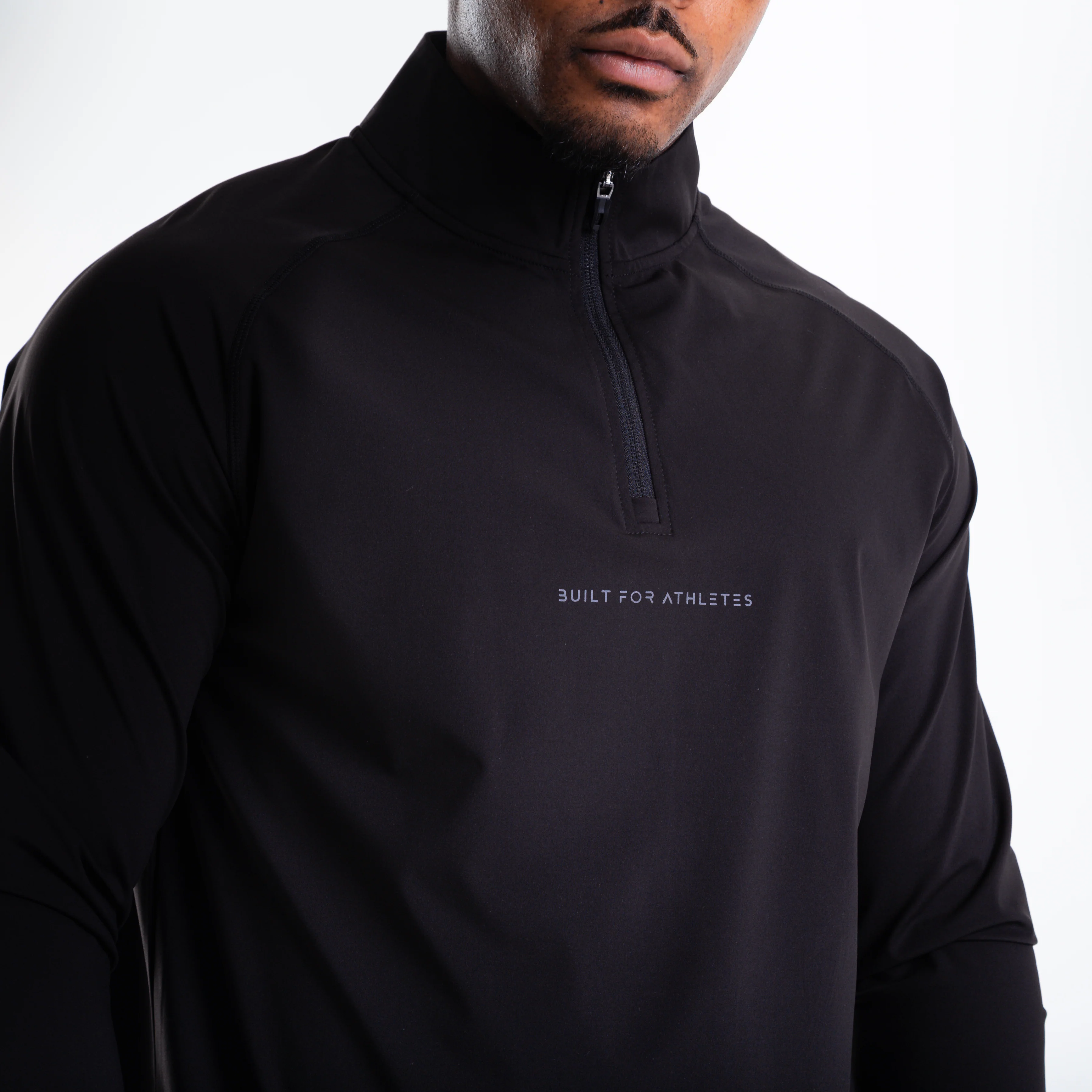Men's Black 1/4 Zip Pullover - Image 9