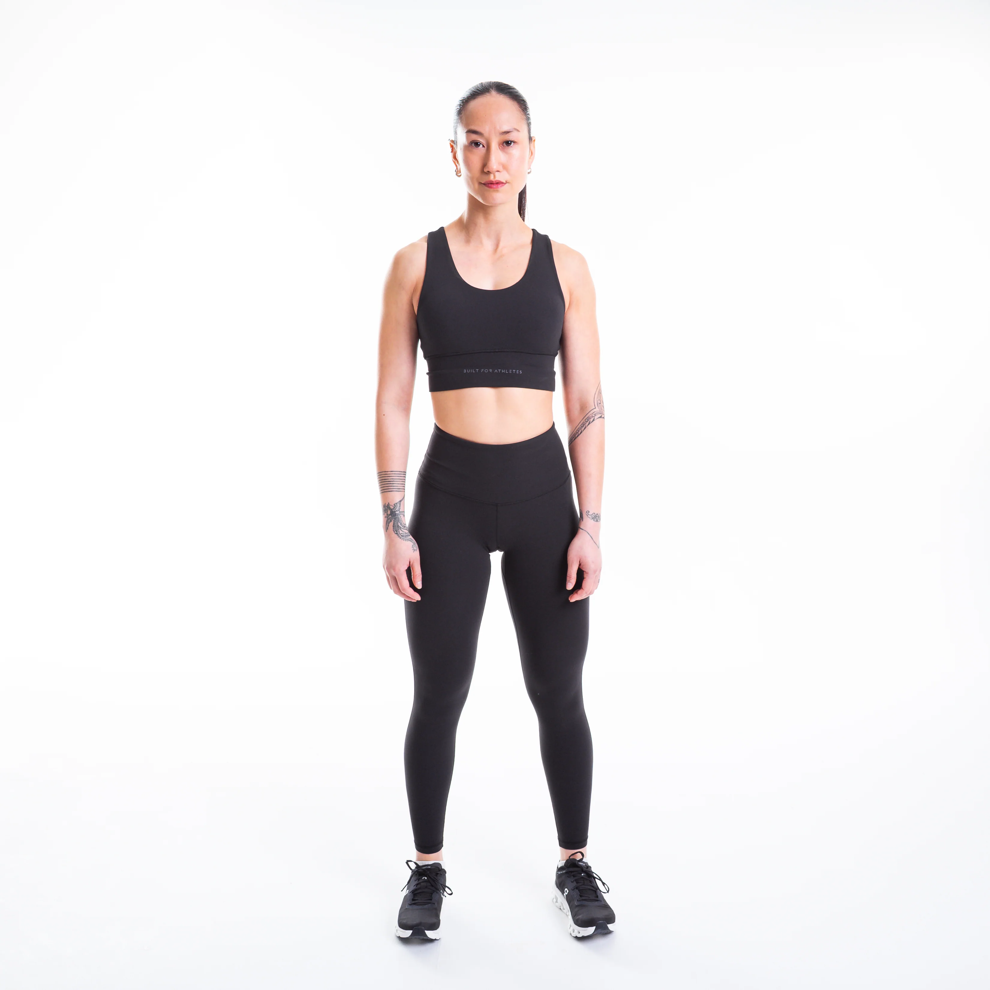 Women's Black Training Leggings - Image 3