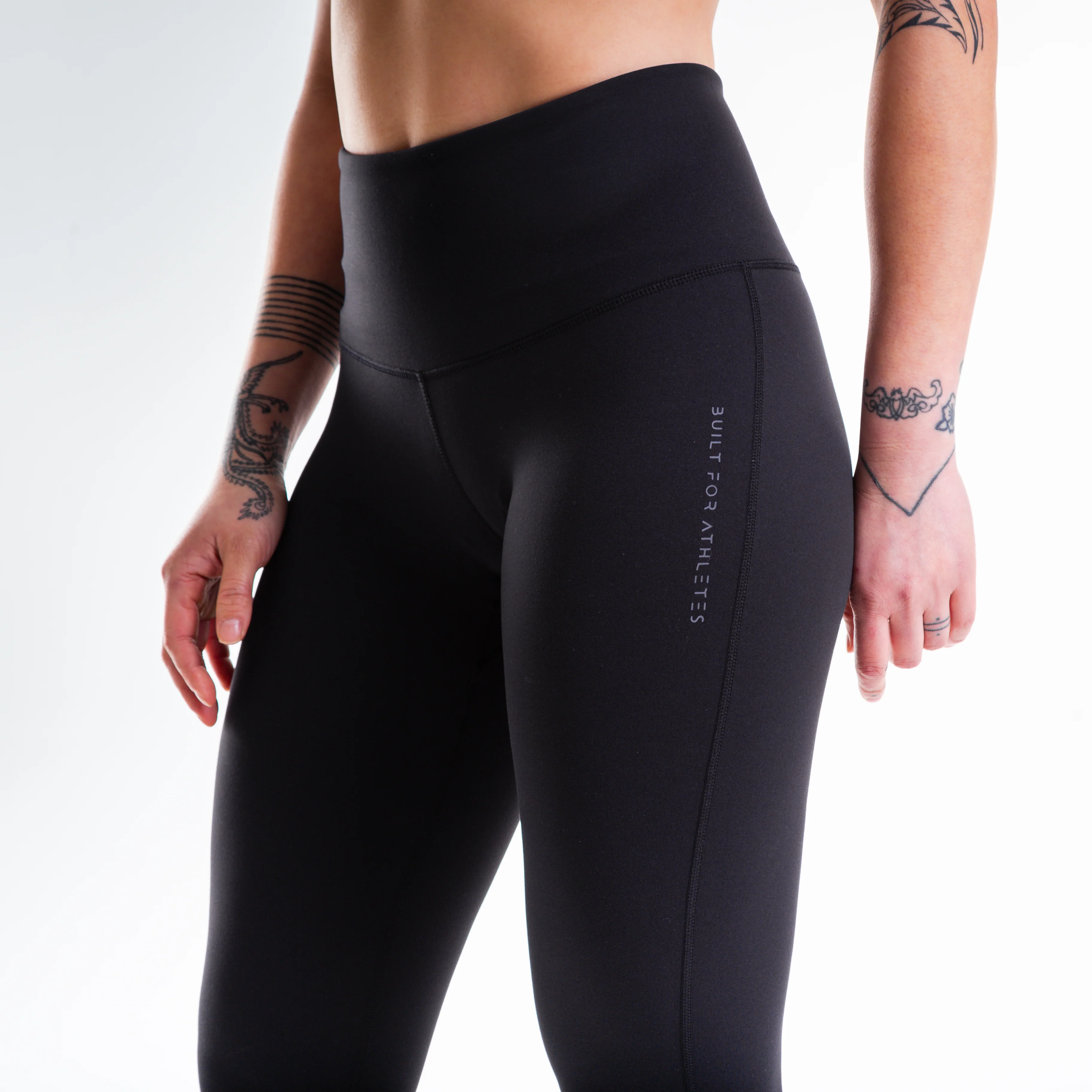 Women's Black Training Leggings - Image 8